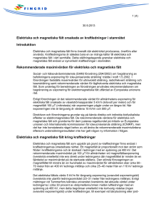 Kantaverkon voimajohtojen aiheuttamat sähkö- ja