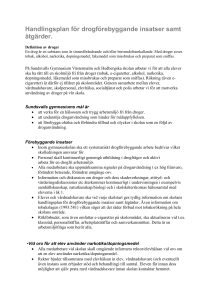 Handlingsplan för alkohol