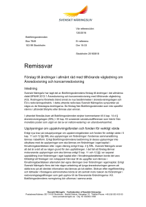 Remissvar - Bokföringsnämnden