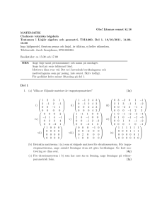 Obs! Lämnas senast kl.18 MATEMATIK Chalmers tekniska högskola