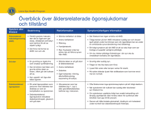 Överblick över åldersrelaterade ögonsjukdomar och tillstånd