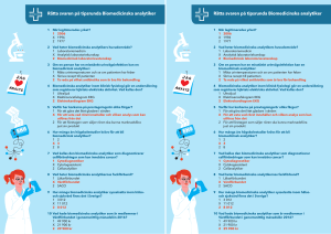 Rätta svaren på tipsrunda Biomedicinska analytiker