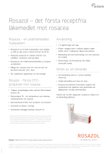 Rosazol – det första receptfria läkemedlet mot rosacea