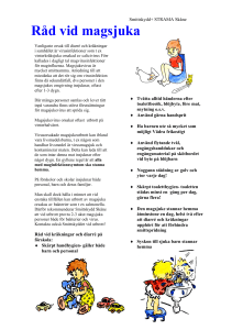 Råd vid magsjuka