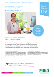 E-vårdstjänst Produktblad