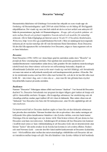 Descartes - Göteborgs universitet