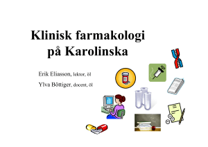 Klinisk farmakologi på Karolinska