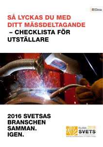 så lyckas du med ditt mässdeltagande – checklista för