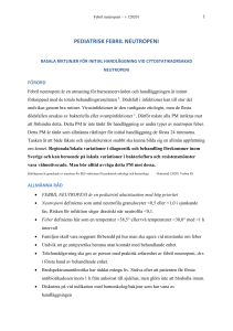 pediatrisk febril neutropeni