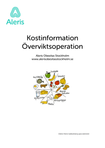 Mat direkt efter operationen…
