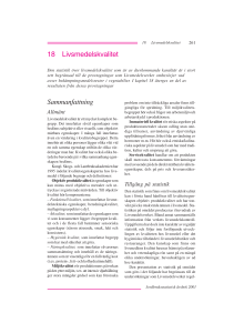 18 Livsmedelskvalitet Sammanfattning