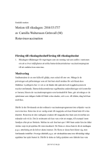 201415M1979 Angående rotavirusvaccination