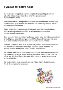 Fyra råd för bättre hälsa