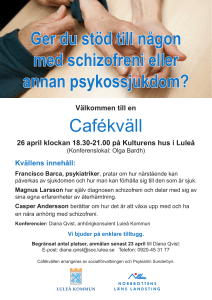 Ger du stöd till någon med schizofreni eller annan psykossjukdom
