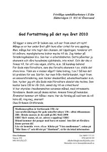 Frivilliga samhällsarbetare i Z-län Slåttervägen 11 831 61 Östersund