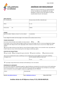 ansökan om medlemskap - Säljarnas A