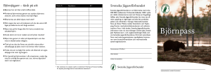 Björnpass - Svenska Jägareförbundet