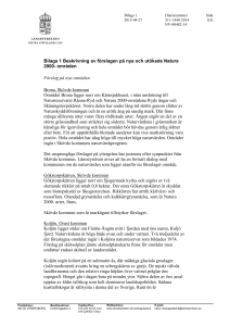 Bilaga 1 Beskrivning av områden