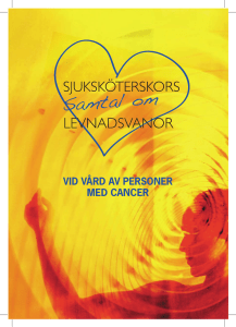 vid vård av personer med CanCer