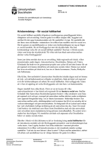 Sammanfattning av seminariet