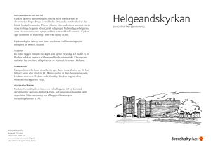 Helgeandskyrkan - Svenska Kyrkan