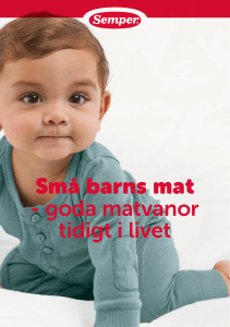 Små barns mat - goda matvanor tidigt i livet
