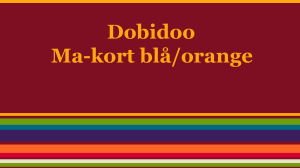 Dobidoo Ma-kort blå/orange