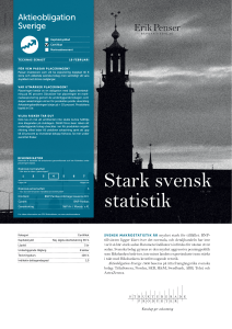 Stark svensk statistik