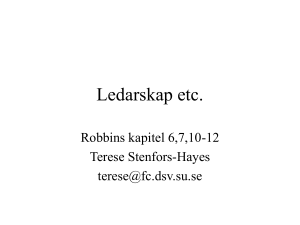 Ledarskap etc.