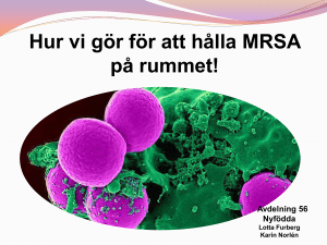 Hygienregler vid MRSA
