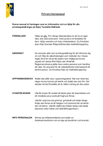 Privatryttarmanual - Nyby Torshälla Ridklubb