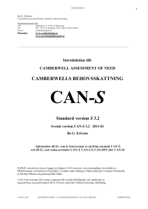 camberwells behovsskattning