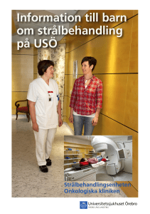 Information till barn om strålbehandling på USÖ