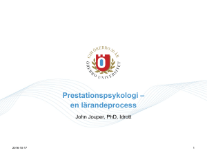 Johan Jouper Prestationspsykologi