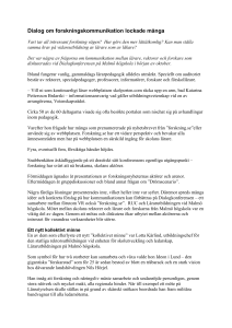 Dialog om forskningskommunikation lockade många