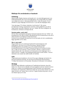 Riktlinjer facebook