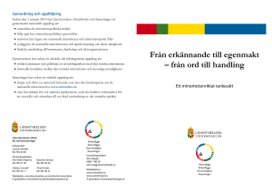 Från erkännande till egenmakt – från ord till