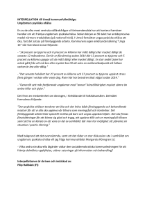 Ungdomars psykiska ohälsa