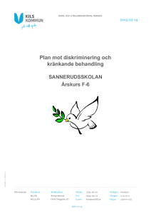 Plan mot diskriminering och kränkande behandling