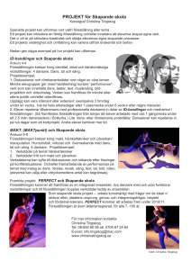 PROJEKT för Skapande skola