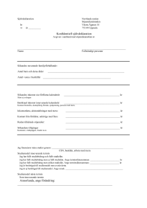 Självdeklaration Norrlands nation Stipendienämnden ht Västra