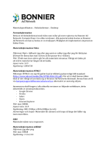 Materialspecifikation – Helsidesformat