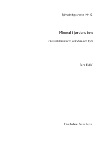 Mineral i jordens inre