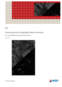 PM Omarrondering för långsiktigt hållbar utveckling