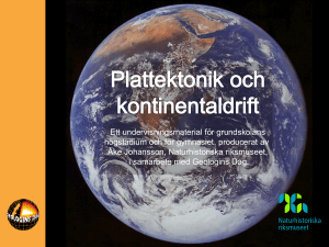Plattektonik och kontinentaldrift