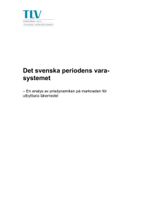 Det svenska periodens vara-systemet - Tandvårds