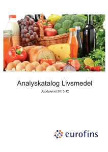 Prislista för livsmedel