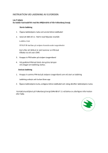 instruktion vid laddning av elfordon