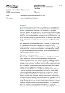 Inledning Nationella överenskommelsen