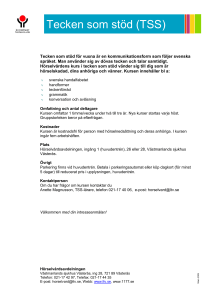 Tecken som stöd (TSS)